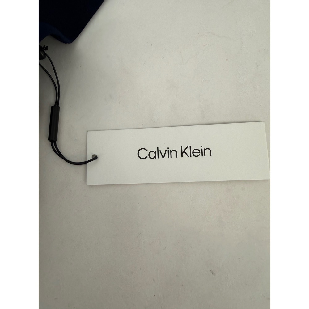 Calvin Klein Womens Navy Blue Petal Sleeve Sheath Dress Size 8 NEW - Picture 10 of 11